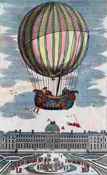 First manned flight in a Hydrogen Balloon