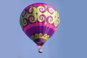 Lucy in the Sky balloon on a local flight over Acton, MA